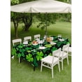 thumbnail image 3 of Outdoor Tablecloth with Umbrella Hole and Zipper, Saint Patrick's Day Rectangle Table Cloth 60x102 Inch Waterproof Tablecloth, Spring Farmhouse Botanical Clovers Picnic Table Cover for Patio Camping, 3 of 7