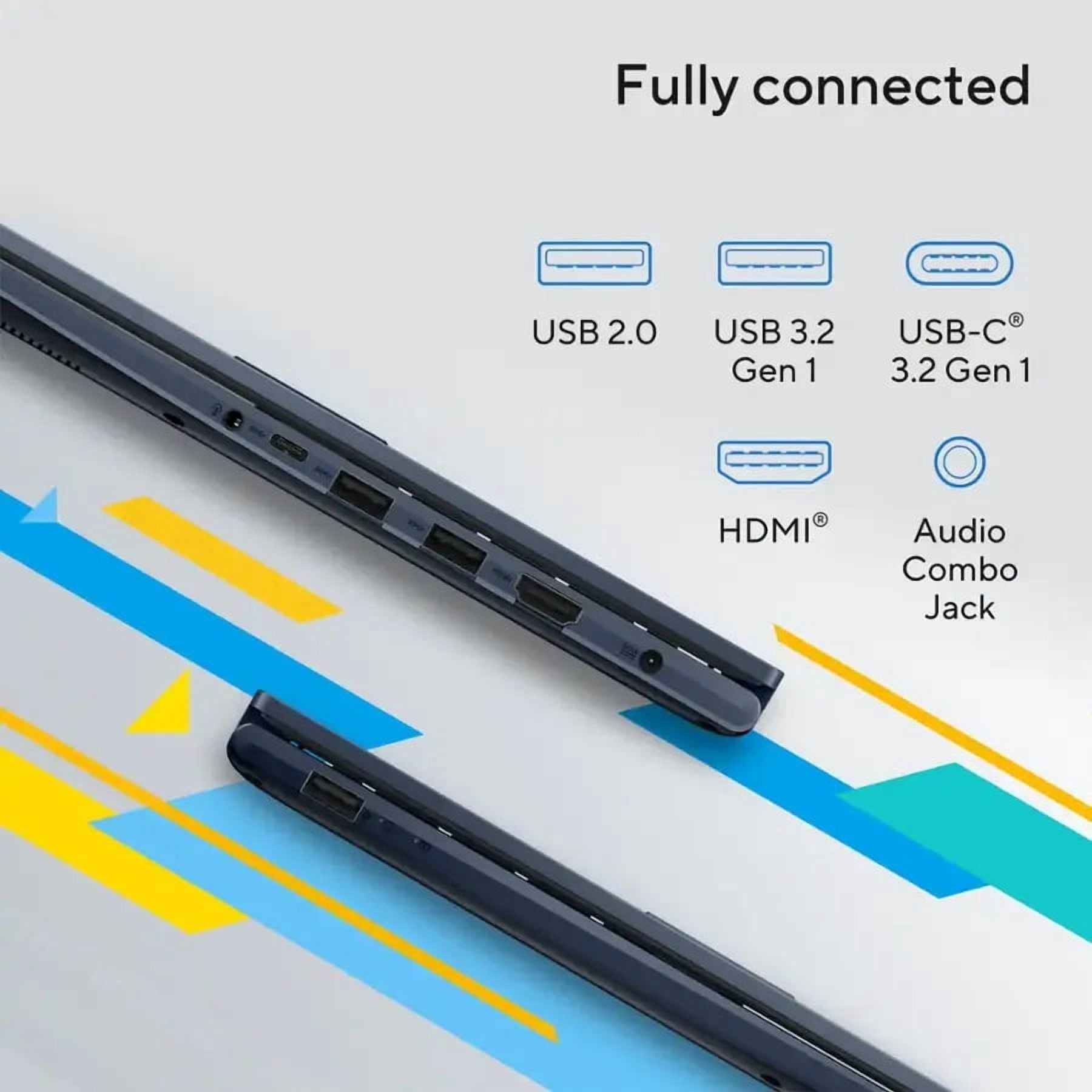ASUS Vivobook 14" FHD Slim Laptop, Latest 10 Cores i5-1334U, Intel UHD Graphics, USB C, Webcam, 2025 model, Win11, Wireless Mouse