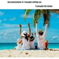 thumbnail image 3 of Estera de playa 200x210cm Toalla de playa antiarena Colchón de suelo impermeable con 4 estacas, manta de picnic plegable Estera Accesorio de playa Cesta Estera de jardín, 3 of 5