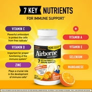 Airborne 1000mg Vitamin C Immune Support Chewable Tablets, Multivitamin Supplement, Citrus Flavor, 64 ct