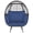 Navy, variant on Spaco Outdoor Patio Wicker Egg Chair, Oversized Indoor Outdoor Lounger with 4 Cushions, PE Rattan Chair for Patio, Backyard, Poolside, Living Room, Black