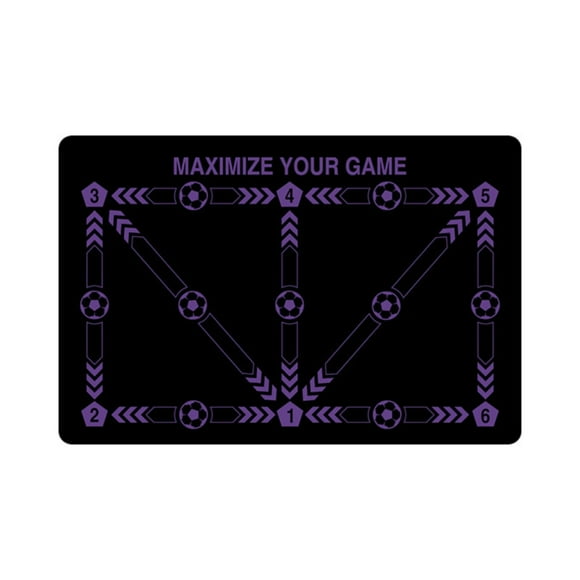 Tapis Décoratif de Soccer pour l'Entraînement des Pieds, Tapis d'Entraînement de Soccer, Tapis d'Entraînement d'Agilité pour les Pieds, Tapis de Soccer pour Tous, Équipement Antidérapant et Silencieux pour Tous les Âges, Force et Coordination, Tapis de Sol, L