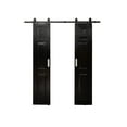 thumbnail image 3 of Millbrooke 42x84 Center Opening Vinyl Barn door kit Black, 3 of 4