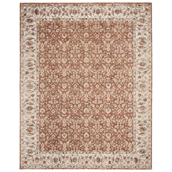 SAFAVIEH Heirloom Collection HRL701B Beige/Light Rust Rug