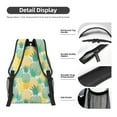 thumbnail image 4 of Rateoe Pineapples1 Pattern Durable Student Backpack Laptop Bag- Ergonomic Design, Waterproof Twill Fabric - Ideal for School, Travel, and Outdoor Activities, 4 of 6