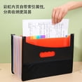 thumbnail image 2 of Nvzi Organizador de archivos en acordeón, carpeta de archivos expandible con 25 bolsillos, soporte para documentos tamaño carta A4, cremallera de malla negra, 2 of 4