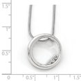 thumbnail image 5 of Primal Silver Sterling Silver 0.03 Cttw Diamond Single Ring Necklace, 5 of 5