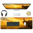 thumbnail image 6 of WISHTIME Desk Pad Protector, Mouse Pad, Office Desk Mat, Non-Slip Rubber Desk Blotter, Laptop Desk Pad, Waterproof Desk Writing Pad for Office and Home (31.5" x 11.8" x 0.08)Dusk 2, 6 of 8