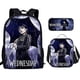 thumbnail image 1 of 17-inch student backpack set 3D digital printing backpack three-piece set, 1 of 1