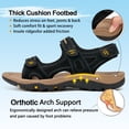 thumbnail image 4 of MeMoride Men's Sport Hiking Sandals Open Toe Walking Sandals for Man Outdoor Summer Beach Water Shoes, 4 of 6
