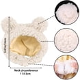 thumbnail image 3 of Dalrosia Cute Cat Costume Warm Bear Hat for Cat Adjustable Soft Small Pet Headwear Bear Hat for Cat Puppy Dog, 3 of 5
