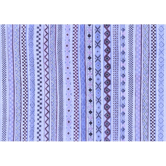 Ahgly Company Indoor Rectangle Abstract Blue Modern Area Rugs, 3' x 5'