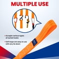 thumbnail image 5 of MOCA 4-Pack Soft Loop Tie Down Straps 4,000 Load Capacity & 12,000 Lbs Breaking Strength 1.6 x 17 inches Heavy Duty Tie Down Straps for Securing ATV, UTV, Motorcycles, Scooters & Dirt Bikes(Orange), 5 of 8