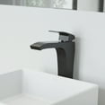 thumbnail image 2 of VIGO Blackstonian Single Handle Single-Hole Bathroom Vessel Faucet in Matte Black, 2 of 8