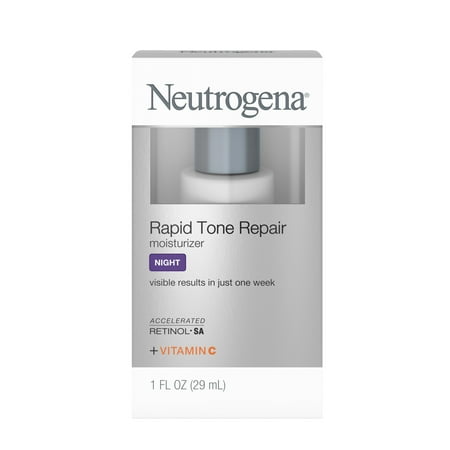 Neutrogena Rapid Tone Repair Face & Neck Cream with Retinol SA, Anti-Wrinkle, 1 fl oz