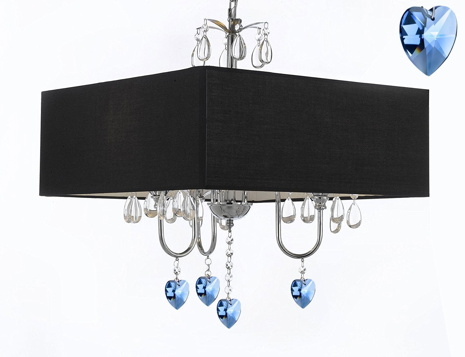 Modern Contemporary Crystal Chandelier SWAG PLUG INCHANDELIER