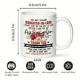 thumbnail image 4 of To My Dear Daughter In Law - 11oz Personalized Coffee Mug, Heartfelt Message from Mother In Law, Funny & Durable Ceramic Mug for Christmas, Birthday, Thanksgiving Gifts, 4 of 7