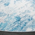 thumbnail image 3 of SAFAVIEH Malibu Dalia Distressed Polyester Area Rug, Beige/Turquoise, 6' x 6' Round, 3 of 7