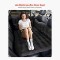 thumbnail image 2 of KFFKFF Car Air Mattress, Inflatable Back Seat Car Camping Mattress, Flocking Travel Beds, Durable Portable Sleeping Pad with Air Pump, 2 Pillows, Nozzle, Carry Bag, 2 of 9