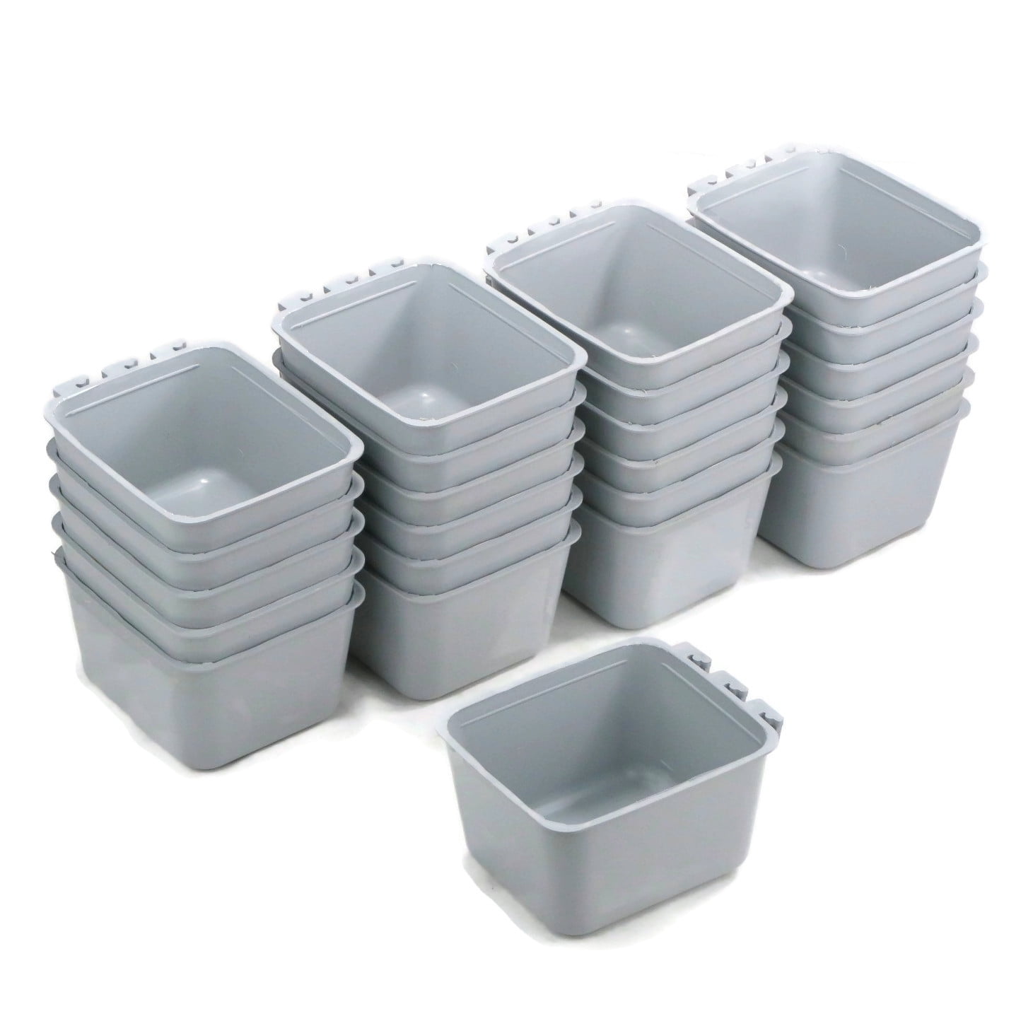 The ROP Shop 24-Pack - Gray Cage Cups for Chickens, Dogs, Pheasants, Rabbits Feed & Water