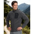 thumbnail image 3 of Pioneer Camp Men's Fleece Jackets Full Zip Lightweight Winter Warm with Zipper Pockets Athletic Camping Outwear Coat, 3 of 6