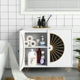 thumbnail image 3 of Kepooman Accent Storage Cabinet with 2 Doors, Free Standing Sideboard Buffet for Entryway Living Room Kitchen, White, 3 of 11