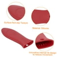 thumbnail image 4 of 4pcs Cast Iron Skillet Handle Cover, Silicone Hot Handle Holder, Nonslip Heat Resistant for Frying Pan Red, 4 of 6