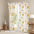 thumbnail image 3 of Homewish Kawaii Giraffe Lion Curtains Pack of 2 (42x84 Each),Kawaii Cartoon Rainbow Curtains Blackout,White Yellow Bedroom Curtains For Boys Girl,Microfiber Bedroom Decor, 3 of 6