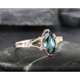 thumbnail image 2 of Marquise Alexandrite Engagement Ring, Unique June Birthstone Wedding Promise Ring, 14K Rose Gold Silver Ring Gift for Women, 2 of 5