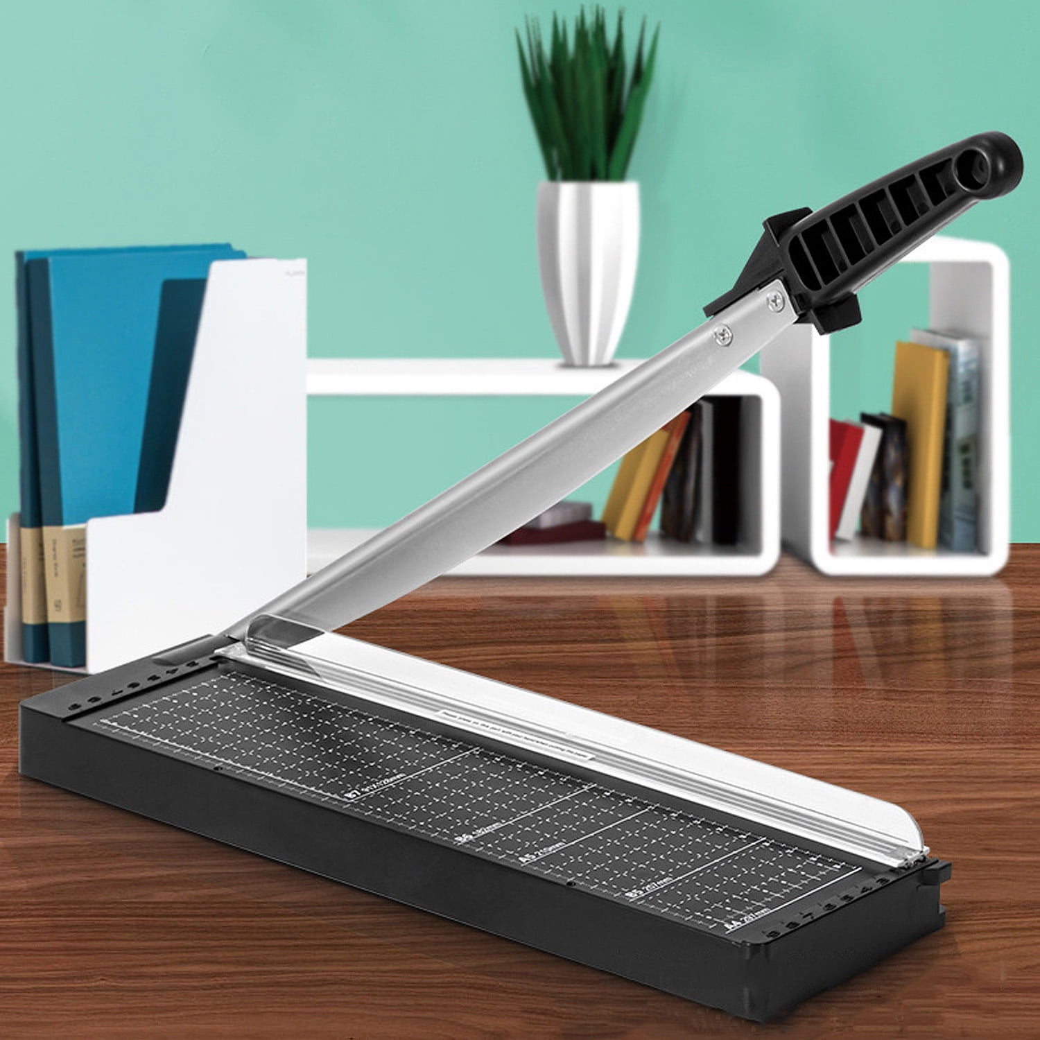 Paper Cutter 12 Inch, Guillotine Paper Cutter with 8 Sheet Capacity, Heavy Duty Paper Cutter for Cardstock, Paper Trimmer for Crafting, Classroom and Office