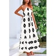 thumbnail image 3 of Vestido PRETTYGARDEN Maxi Floral Boho de Un Hombro Blanco Talla L, 3 of 8