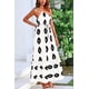 thumbnail image 3 of Vestido PRETTYGARDEN Maxi Floral Boho de Un Hombro Blanco Talla L, 3 of 8