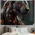 thumbnail image 2 of Orinice Robot Dog Cyberpunk Art Tapestry Wall Hanging Unique Style Graphic Tapestries Home Wall Decor Art for Living Room Bedroom Apartment Farmhouse Dorm 60x50inch, 2 of 6