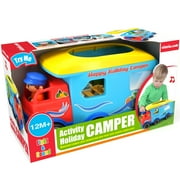 Kiddieland: Light & Sound: Activity Happy Camper - Motorized Toy Vehicle, Auto-Stops, Realistic Engine Revs, Motorhome, Kids & Toddlers Ages 1 yr+
