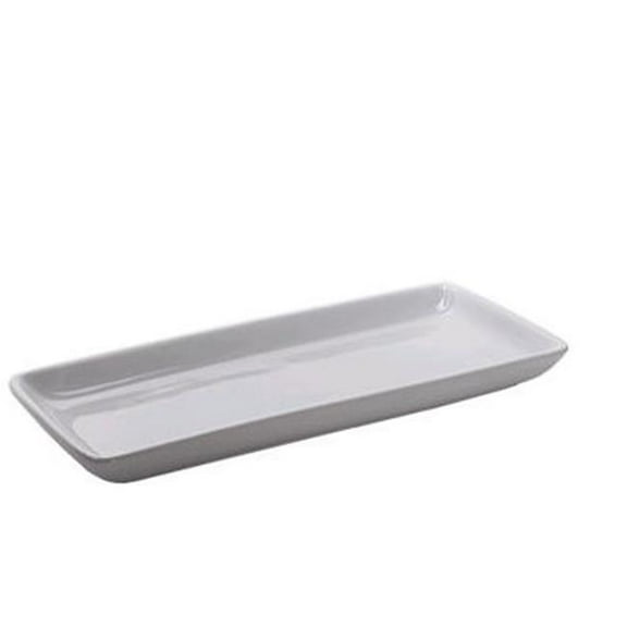 Tuxton China BPZ-1141 11.5 in. x 5 in. Tray - Porcelain White - 1 Dozen
