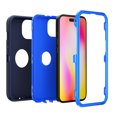 thumbnail image 3 of NIFFPD iPhone 14 Plus Case with Screen Protector + Camera Lens Protector, Heavy Duty Hard Shockproof Phone Case for iPhone 14 Plus 6.7" Dark Blue+Blue, 3 of 3