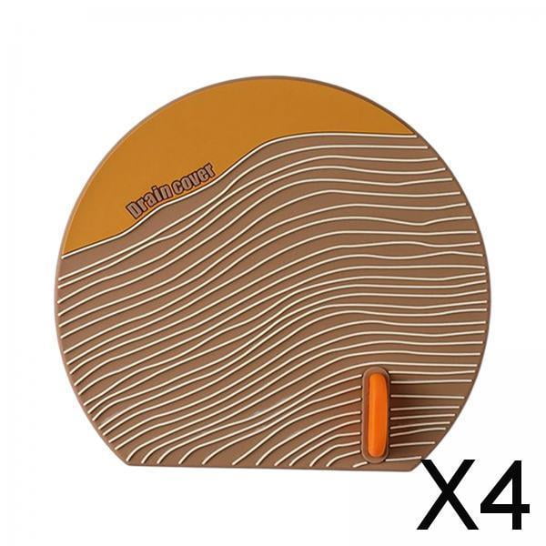 2x cubierta de drenaje Universal Protector de colador duradero para lavandería doméstica de dormitorio , 4 piezas