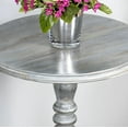 thumbnail image 7 of Butler Specialty Company Dani Solid Wood Pedestal 16"W Accent Table - Gray, 7 of 7