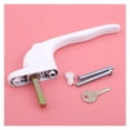 thumbnail image 3 of White Aluminum Alloy Window Handle With Locks Universal Door Handle Key Locking For Double Glazing Security Door Lock Tools, 3 of 7