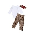 thumbnail image 3 of Seyurigaoka Baby's Christmas Suit Romper Plaid/Leopard Trousers Headband, 3 of 9