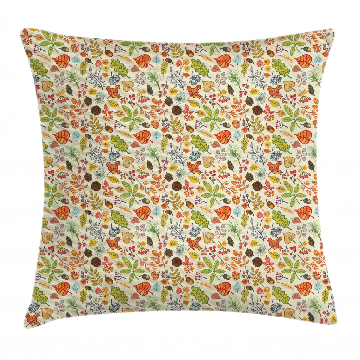Aperturee Flower Snow In Love Pine Cone Pillow Cover Backdrop main image 1