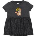 thumbnail image 3 of Inktastic Cute Chipmunk with Sunflower Girls Baby Dress, 3 of 5
