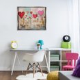thumbnail image 4 of Stupell Industries Transitional Modern Floating Hearts Gray Floating Frame Canvas Art, 31 x 25, by LSR Design Studio, 4 of 8