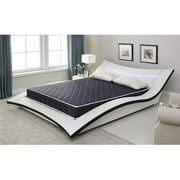 6" Navy Blue Twin Foam Mattress Covered in a Stylish Waterproof Fabric