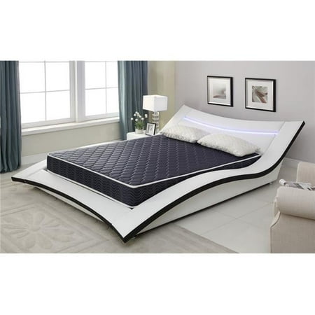 6" Navy Blue Twin Foam Mattress Covered in a Stylish Waterproof Fabric