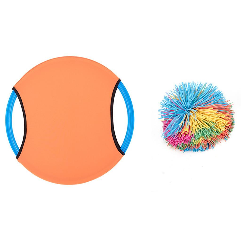 Bouncy Disc Paddle Ball Game Kids Toss and Balls Set Outdoor Games for