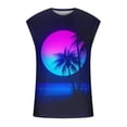 thumbnail image 4 of IROINNID Round Neckline Tank Tops For Men Sleeveless Sports Tank Tops Vest Pullover Graphic Print Tops, 4 of 5