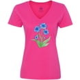 thumbnail image 3 of Inktastic Cornflower Women's V-Neck T-Shirt, 3 of 5