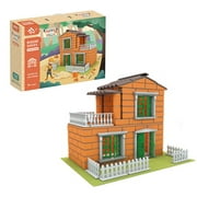 House Tile Roof and Brick Construction Set, 171 Building Blocks, STEM Building Toy +3 by Valessati.