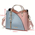 thumbnail image 4 of PORT&LOTUS Small Compact Leather Crossbody Bag for Women with Shoulder Strap Women's Top-Handle Handbags with Heart-Shaped Tassel Pendant, 4 of 5